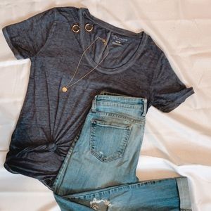 Lucky Brand Blue Short Sleeve